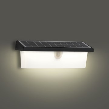 Brilagi - Luminária de parede solar LED com sensor SUN RAY LED/6W/3,7V 2200 mAh IP44