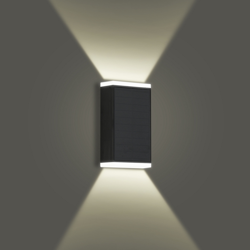 Brilagi - Luminária de parede solar LED SUN GUARD LED/2W/3,7V 2000 mAh IP45