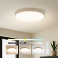 Brilagi - Luminária de tecto LED regulável POOL SMART LED/60W/230V 3000-6000K Ø 50 cm Wi-Fi Tuya bege + controlo remoto