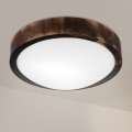 Brilagi - Luminária de teto CARVALHO SLIM SMOKEY 1xE27/60W/230V, acabamento em carvalho, Ø 27,5 cm