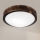 Brilagi - Luminária de teto CARVALHO SLIM SMOKEY 1xE27/60W/230V, acabamento em carvalho, Ø 27,5 cm