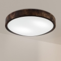 Brilagi - Luminária de teto CARVALHO SLIM SMOKEY 2xE27/60W/230V carvalho Ø 37,5 cm
