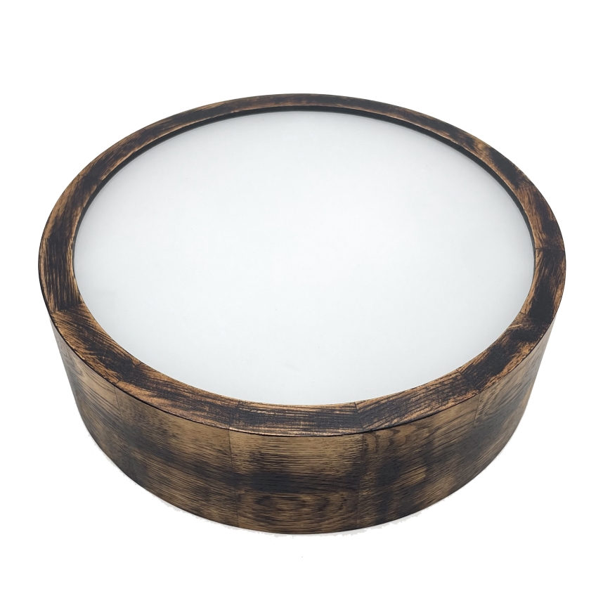 Brilagi - Luminária de teto CARVALHO SMOKEY 1xE27/60W/230V, carvalho, diâmetro 27,5 cm