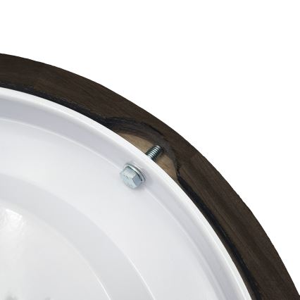 Brilagi - Luminária de teto CARVALHO SMOKEY 1xE27/60W/230V, carvalho, diâmetro 27,5 cm