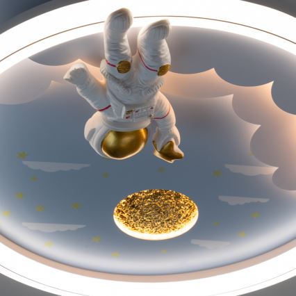 Brilagi - Luminária de teto infantil LED regulável LED/42W/230V 3000/5700K astronauta