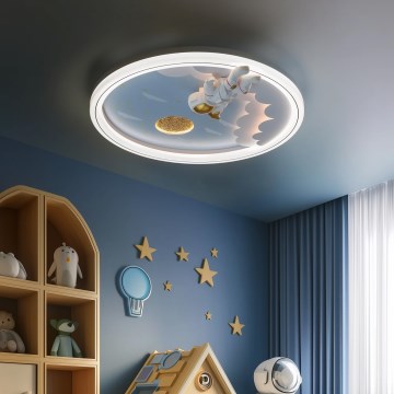 Brilagi - Luminária de teto infantil LED regulável LED/42W/230V 3000/5700K astronauta