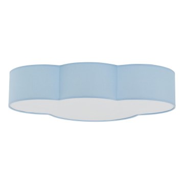 Brilagi - Luminária de teto infantil NIMBUS 4xE27/15W/230V azul