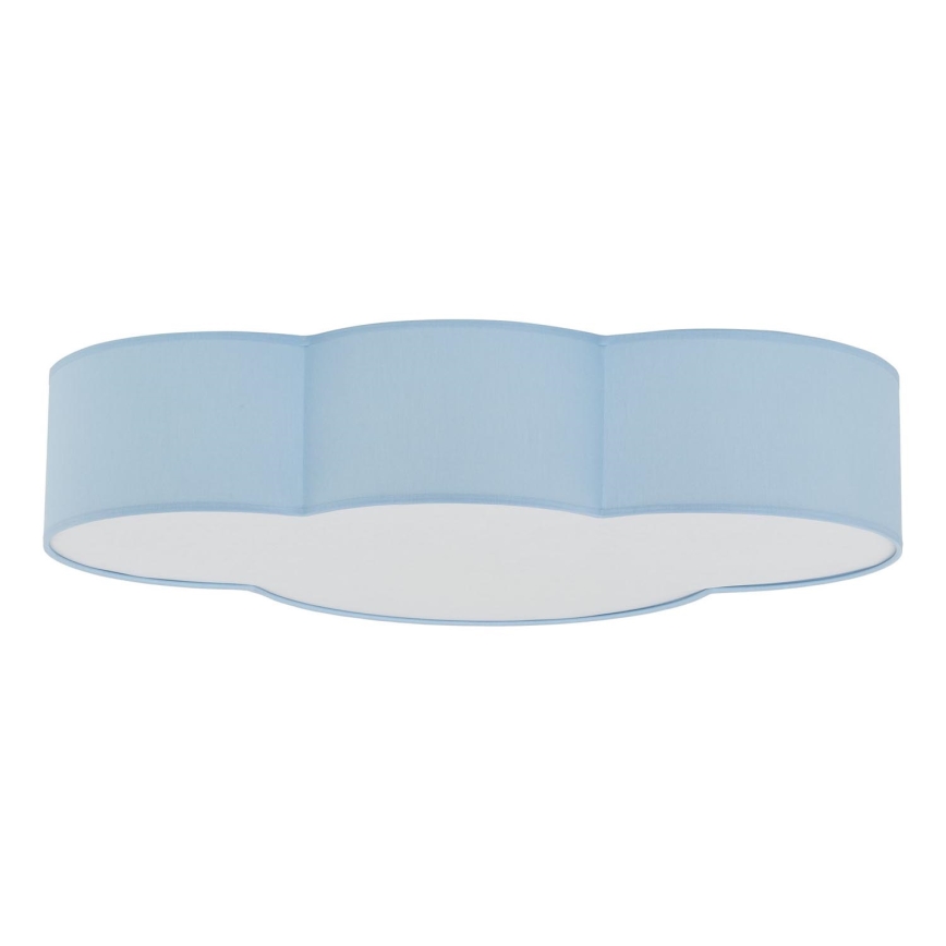 Brilagi - Luminária de teto infantil NIMBUS 4xE27/15W/230V azul