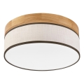 Brilagi - Luminária de teto LED BELLADONNA LED/20W/230V diâmetro 30 cm creme/ Carvalho