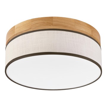 Brilagi - Luminária de teto LED BELLADONNA LED/20W/230V diâmetro 30 cm creme/ Carvalho