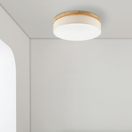 Brilagi - Luminária de teto LED BELLADONNA LED/36W/230V diâmetro 50 cm creme/ Carvalho