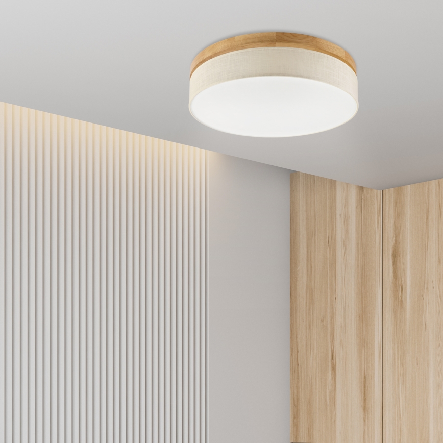 Brilagi - Luminária de teto LED BELLADONNA LED/36W/230V diâmetro 50 cm creme/ Carvalho