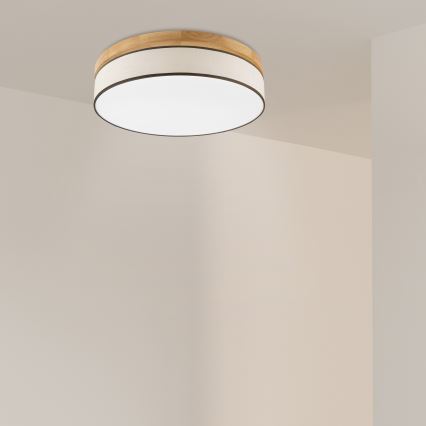 Brilagi - Luminária de Teto LED BELLADONNA LED/36W/230V diâmetro 50 cm creme/carvalho