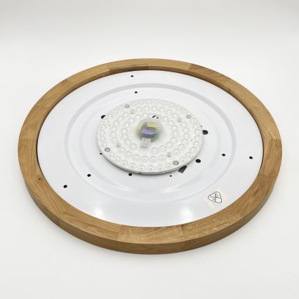 Brilagi - Luminária de Teto LED BELLADONNA LED/36W/230V diâmetro 50 cm creme/carvalho