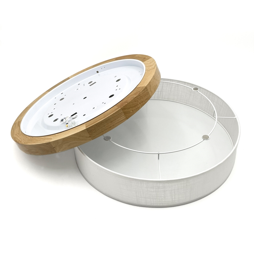 Brilagi - Luminária de teto LED BELLADONNA LED/36W/230V Ø 40 cm branca/cerne