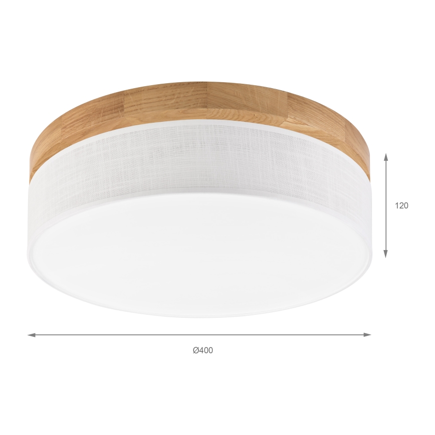 Brilagi - Luminária de teto LED BELLADONNA LED/36W/230V Ø 40 cm branca/cerne