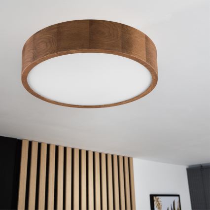 Brilagi - Plafon LED CARVALHO 2xE27/60W/230V carvalho cerejeira diâmetro 37 cm