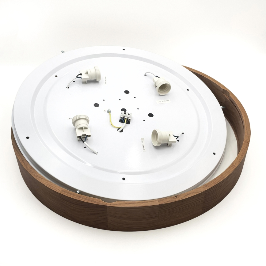 Brilagi - Luminária de teto LED CARVALHO 4xE27/60W/230V, acabamento carvalho/cerejeira, Ø 57,5 cm