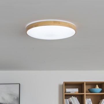 Brilagi - Luminária de teto LED dimerizável PINE LED/24W/230V diâmetro 42 cm 3000-6500K + comando remoto