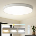 Brilagi - Luminária de teto LED dimerizável POOL SMART LED/180W/230V 3000-6000K diâmetro 120 cm Wi-Fi Tuya branco + controlo remoto