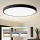 Brilagi - Luminária de teto LED dimerizável POOL SMART LED/180W/230V 3000-6000K Ø 120 cm Wi-Fi Tuya preta + controlo remoto