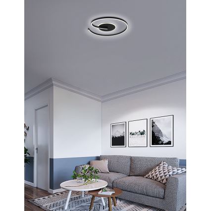 Brilagi - Candeeiro de teto LED dimerizável SPIRAL LED/56W/230V Ø 50 cm 3000/4000/6000K + comando remoto