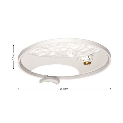 Brilagi - Luminária de teto LED dimmerizável ASTRO LED/20W/230V 3000/4000/6000K + controlo remoto