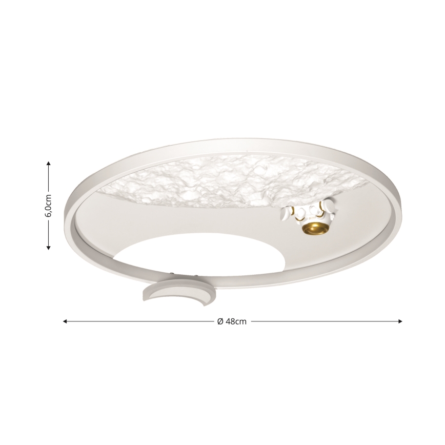 Brilagi - Luminária de teto LED dimmerizável ASTRO LED/20W/230V 3000/4000/6000K + controlo remoto