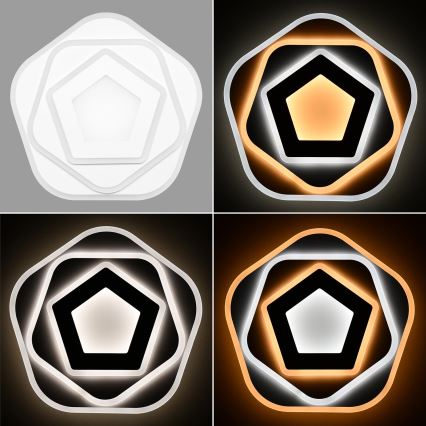 Brilagi - Luminária de teto LED dimmerizável MODERN LED/64W/230V 2700-6500K diâmetro 40 cm + controlo remoto