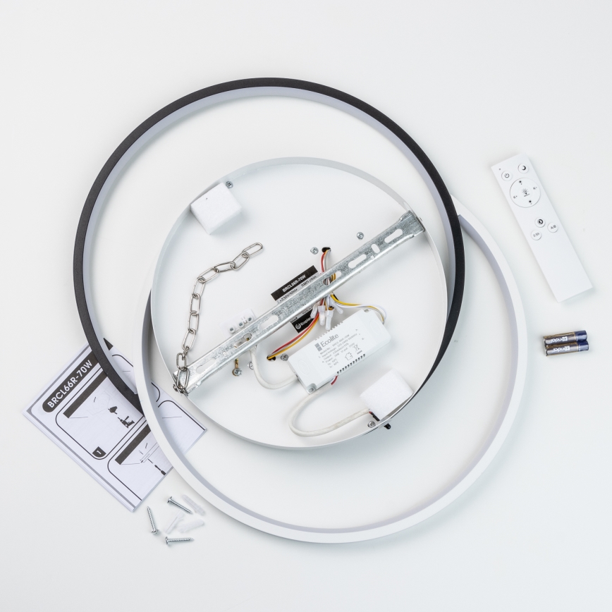 Brilagi - Luminária de teto LED regulável VELO LED/70W/230V 3000-6500K + controlo remoto