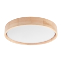 Brilagi - Luminária de Teto LED MANAROLA SIMPLE LED/24W/230V 3000K pinho diâmetro 41 cm