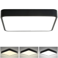 Brilagi - Luminária de Teto LED POOL LED/48W/230V 3000/4500/6000K 50x50 cm preta