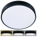 Brilagi - Luminária de Teto LED POOL LED/48W/230V 3000/4500/6000K diâmetro 40 cm preta