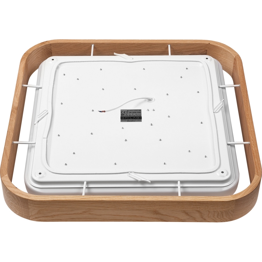 Brilagi - Luminária de teto LED dimmerizável MANAROLA CUBIC LED/24W/230V 3000-6500K carvalho + controlo remoto