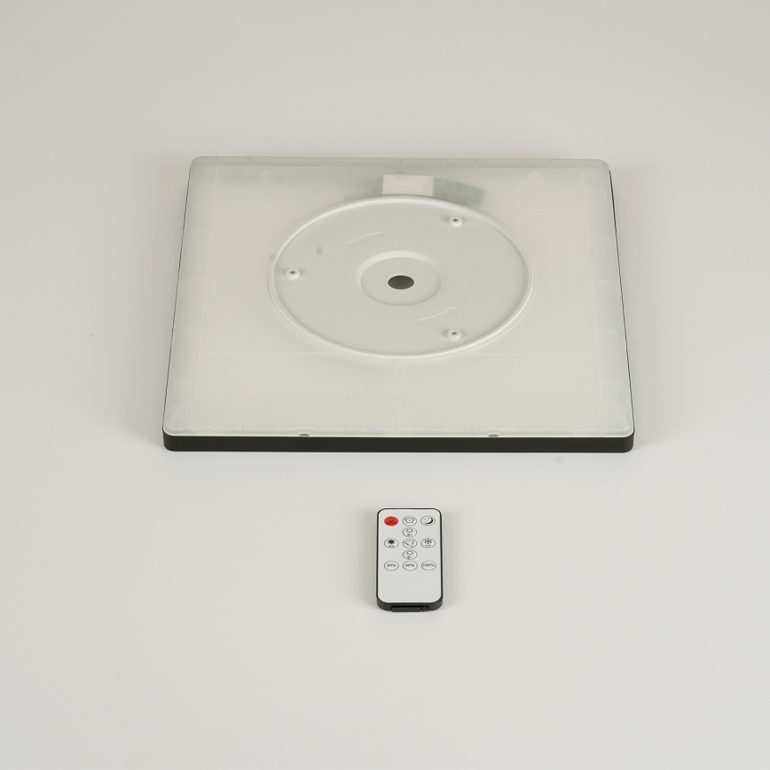 Brilagi - Luminária de teto LED dimmerizável ULTRA SLIM LED/18W/230V 2700-6500K 30x30 cm preta + comando à distância