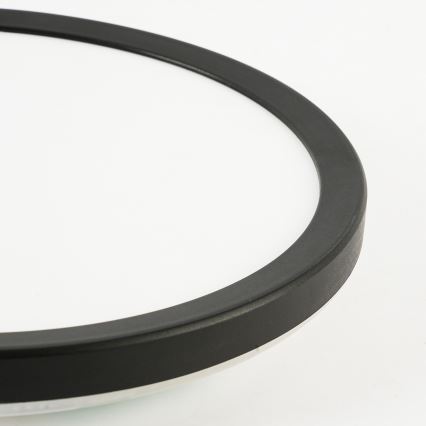 Brilagi - Luminária de teto LED dimmerizável ULTRA SLIM LED/24W/230V 2700-6500K diâmetro 42 cm preta + comando à distância