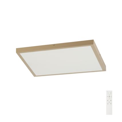Brilagi - Candeeiro de tecto para casa de banho LED dimerizável FRAME SMART LED/50W/230V 60x60 cm 3000-6000K IP44 bege + comando remoto