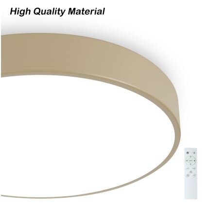 Brilagi - Luminária de tecto LED regulável POOL SMART LED/60W/230V 3000-6000K Ø 50 cm Wi-Fi Tuya bege + controlo remoto