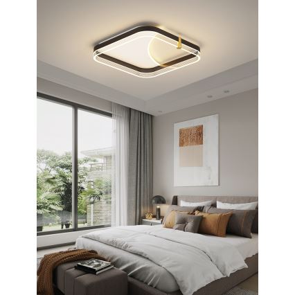 Brilagi - Luminária de teto LED dimerizável SIRELI LED/56W/230V 3000-6000K 40x40 cm + controlo remoto
