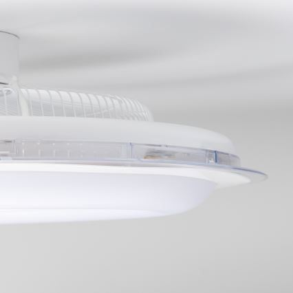 Brilagi - Luminária LED Regulável com Ventilador RONDA LED/48W/230V 3000-6000K branco + comando à distância