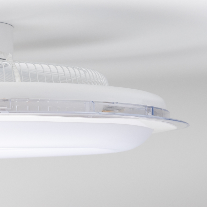 Brilagi - Luminária LED Regulável com Ventilador RONDA LED/48W/230V 3000-6000K branco + comando à distância