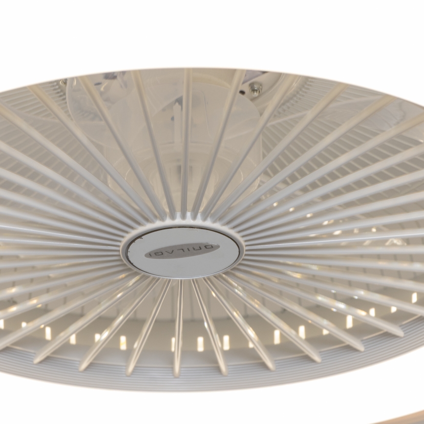 Brilagi - Luminária LED Regulável com Ventilador RONDA LED/48W/230V 3000-6000K branco + comando à distância