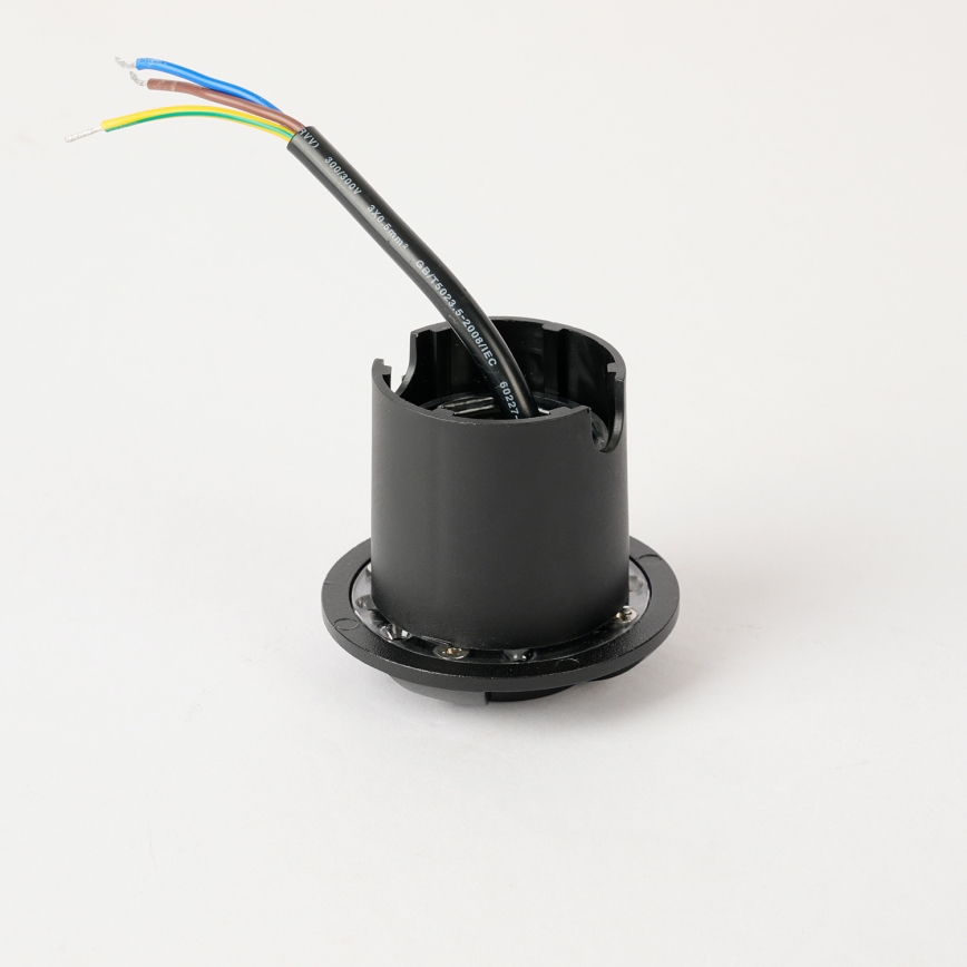 Brilagi - Luminária LED embutida no solo para exterior GROUNDRAY LED/1W/230V preta IP67
