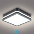Brilagi - Luminária LED Exterior com Sensor BENE LED/18W/230V 22x22 cm antracite IP54