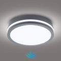 Brilagi - Luminária LED Exterior com Sensor BENE LED/24W/230V diâmetro 26 cm antracite IP54