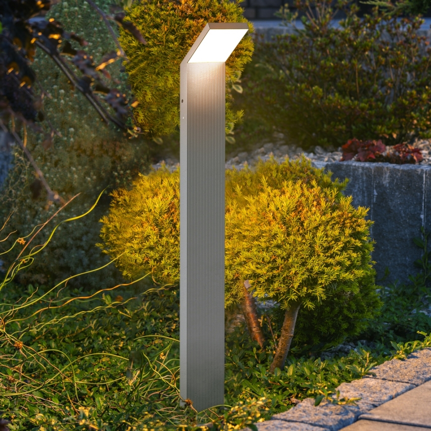 Brilagi - Luminária LED Externa RIANO LED/8W/230V Prata IP65