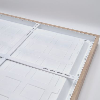 Brilagi - Luminária de tecto LED para casa de banho WOODY FRAME LED/40W/230V 60x60 cm IP44 carvalho