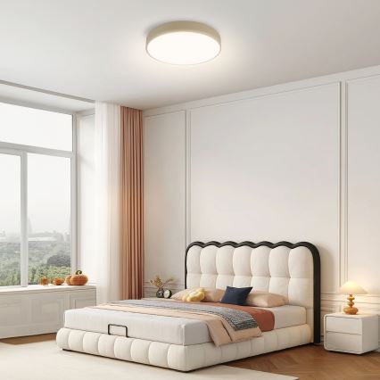 Brilagi - Candeeiro de tecto LED dimerizável POOL LED/36W/230V 3000-6000K Ø 30 cm bege + comando remoto