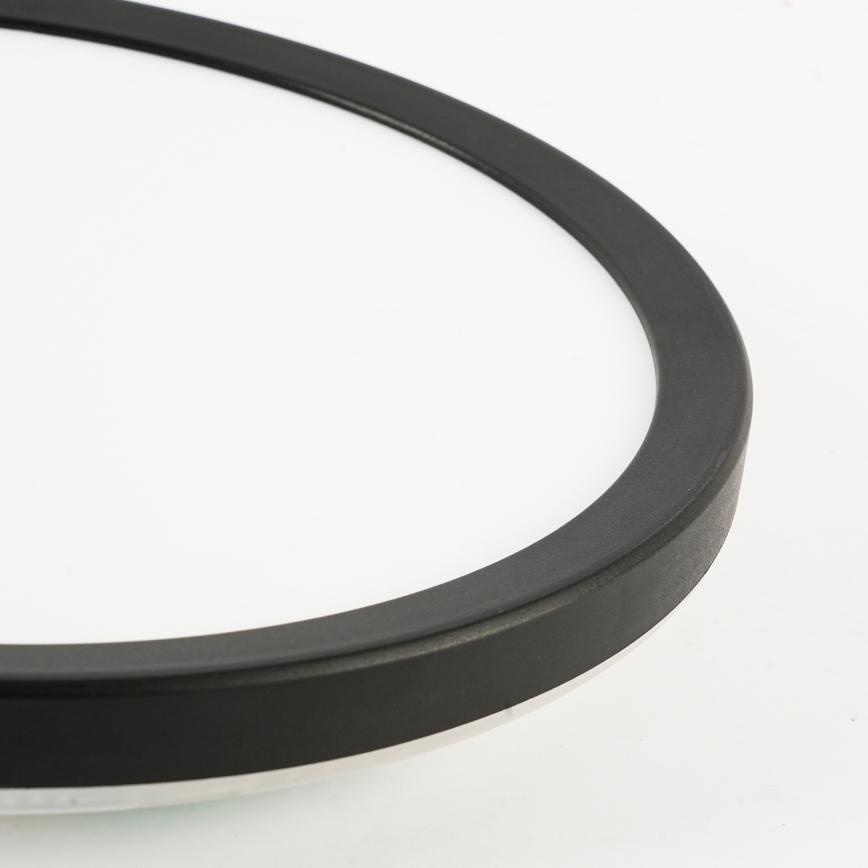 Brilagi - Luminária de teto LED RGBW dimmerizável ULTRA SLIM LED/18W/230V 2700-6500K diâmetro 30 cm preta + controlo remoto