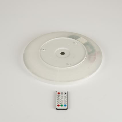 Brilagi - Luminária de teto LED RGBW dimável ULTRA SLIM LED/18W/230V 2700-6500K diâmetro 30 cm branca + controlo remoto